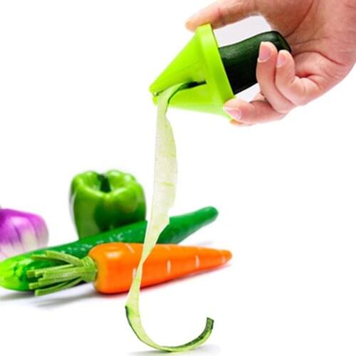 1Pc Vegetable Fruit Spiral Slicer Stainless Steel Vegetable Shred Device Cooking Salad Carrot Radish Graters For Kitchen Tools