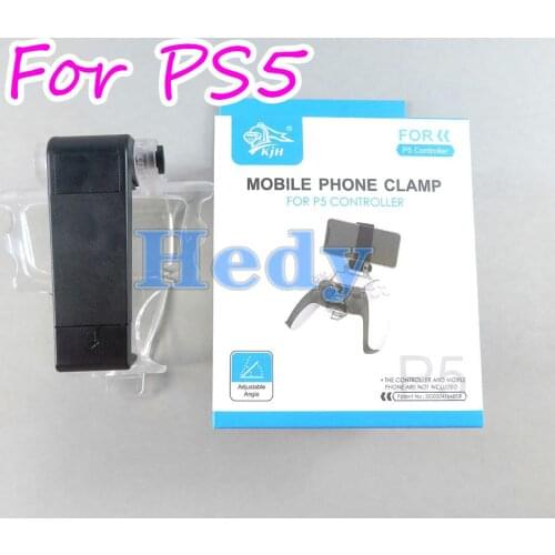 1pc For PS5 Controller Accessories Mobile Phone Clamp Clip Holder Smart Phone Grip Mount Stand Bracket Angle Adjustment