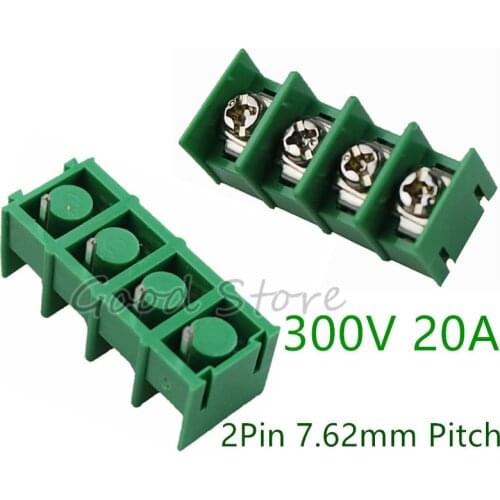 10Pcs KF7.62 4Pin 7.62mm Pitch 300V 20A PCB Pluggable Terminal Block Connectors