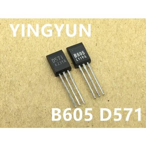 10pcs/lot 5pairs 2SD571 2SB605 D571/B605