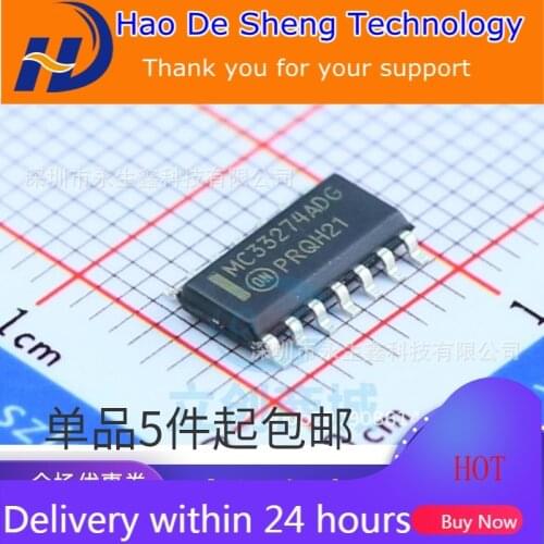 10PCS/LOT MC33274ADR2G Amplifier IC SOP14 MC33274ADG MC33274ADR New Original In Stock