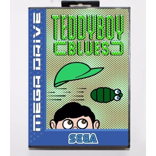 Teddy Boy Blues 16 bit MD Game Card With Retail Box For Sega Mega Drive For Genesis