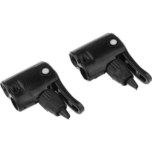 2pcs Bicycle Tyre Tube Replacement Dual Valve Adapter Head Foot Air Pump Adapter