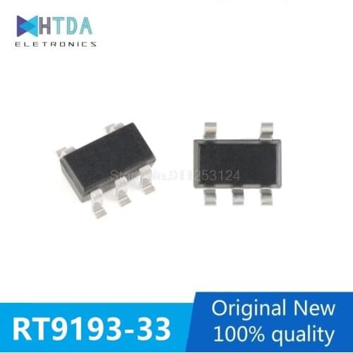 50pcs/lot RT9193-33GB -33PB SOT23-5 300MA CMOS LDO IC 3.3V In Stock