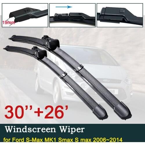 Car Wiper Blades for Ford S-Max MK1 Smax S max 2006~2014 Front Window Windshield Windscreen Car Accessories 2007 2008 2009 2010