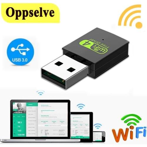 Oppselve Free Driver USB Wifi Adapter Wi fi Adapter 5ghz Antenna USB Ethernet PC Wi-Fi Adapter Lan Wifi Dongle AC Wifi Receiver