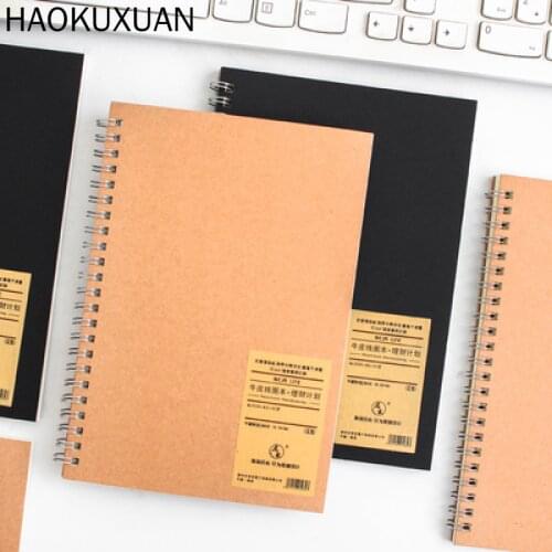 A5 Spiral Notebook Upturn Coil Note Book Lined Blank Grid Paper Journal Diary Sketchbook For School Office Stationery