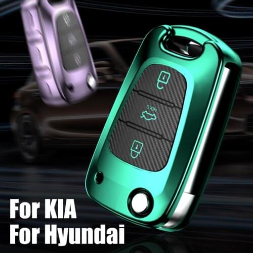 Car Key Cover Case for Hyundai i20 i30 iX20 iX35 Elantra Accent For Kia KIA CEED CeedPro Sportage Soul Optima K5 3 Buttons Keys