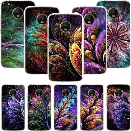 Mandela Flower Art Feather Phone Case For Motorola Moto G9 G8 G7 G6 G5 E6 E5 E4 Plus Play Power One Action Macro Coque Cover Cap