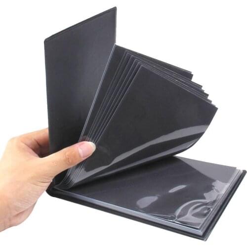 20 Pockets Collection Currency Storage Cash Holders Money Leather Protection Page Album Paper Note Ticket Stamps Coins Bank F5M3
