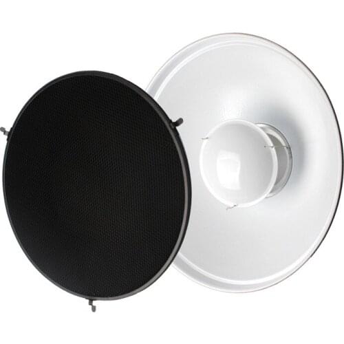 Godox Beauty Dish Silver 42cm 16" Honeycomb Grid Bowens Mount Diffuser for Flash Strobe