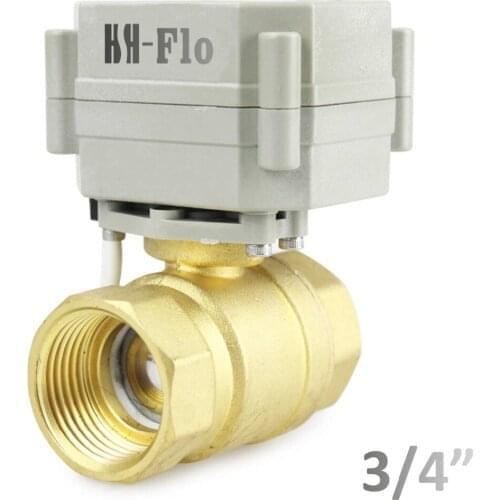 HSH-Flo 3/4" DN20 110V/115V/230V/240VAC Motorized Ball Valve, Normally Closed/Position Feedback CR5-02 Electrical Ball Valve