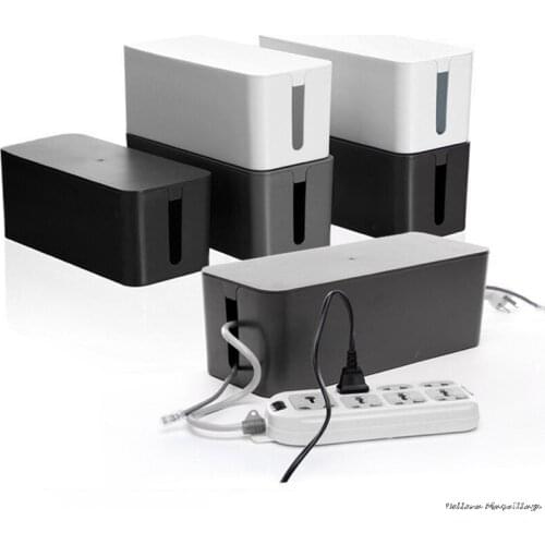 Cable Storage Box Charger Wire Management Strip Wire Case Anti Dust Charger Socket Organizer Network Line Storage Bin