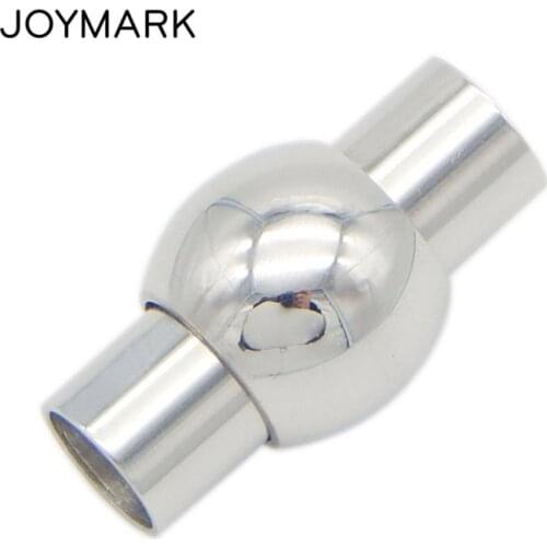 Classic Stainless Steel Metal Magnetic Jewelry Clasps For Leather Cord Bracelets Necklaces Making 2mm-8mm Hole 7 Sizes BXGC-070