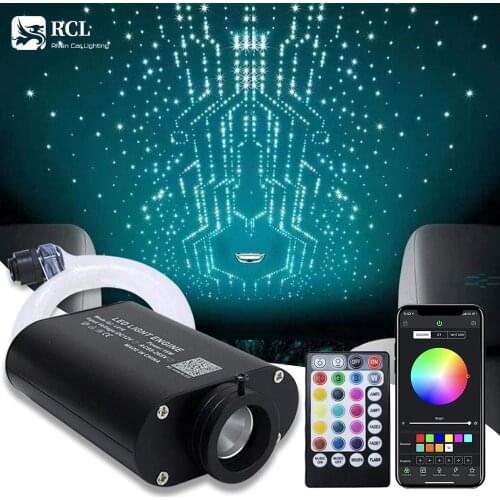 Fiber Optic Star Ceiling Kit RGB Atmosphere Light Car Indoor Atmosphere Lamp RGB Multi-mode Wireless With APP and Remote Control