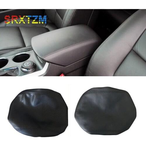 Car Leather Center Console Seat Box Pad Armrest Cover Protective Cover For Ford Explorer 2011-2018