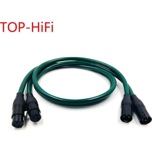 TOP-HiFi Pair Gold Plated XLR Balacned Audio Cable 3pin XLR Male to Female Amplifier Interconnect Cable with FURUTECH FA-220
