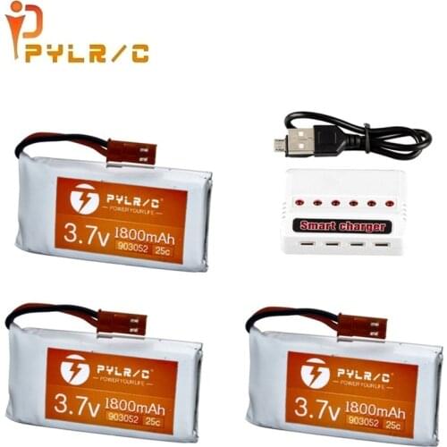 3.7v 1800mAh lipo Battery and charger for KY601S SYMA X5 X5S X5C X5SC X5SH X5SW X5UW X5HW M18 H5P HQ898 H11D H11C Drone Parts