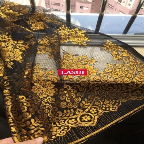 LASUI 1.5m *1.5m=1piece New multicolor hollow cord eyelash lace fabric Soft French lace for diy Weeding Dress Accessories C0193