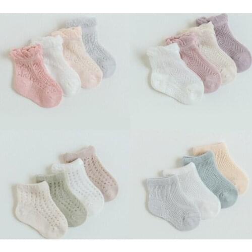Spring Autumn New Baby Socks cozy cotton mesh Newborn Baby Girl Socks for boys ankle floor Socks recien nacido calcetines