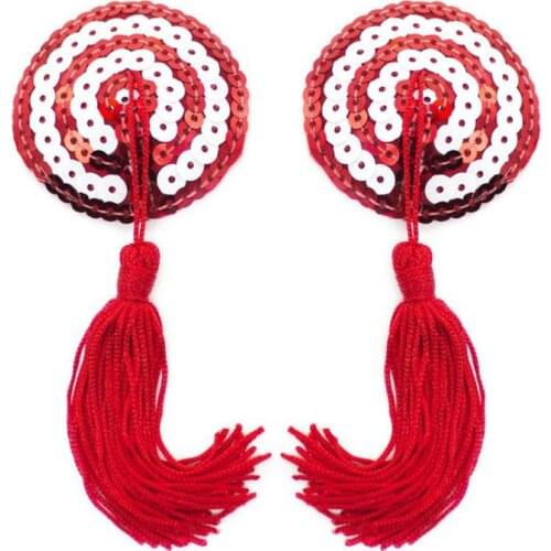 New Hot Sexy Pasties Stickers Women Lingerie Sequin Tassel Breast Bra Nipple Cover Women Girl Nipple Cover