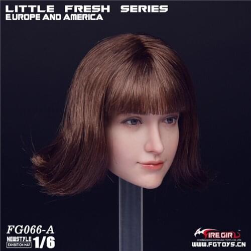 Fire Girl Toys 1:6 sweet beauty head carving smiling girl FG066 12 inch woman doll doll available in stock