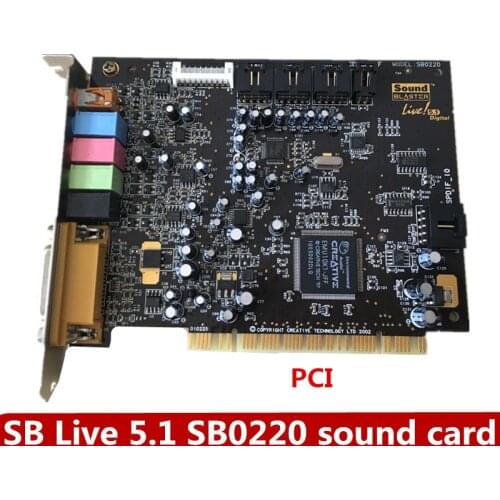 Original innovation 5.1 sound card SB0220 sound card support KX drive, K song debugging support win10