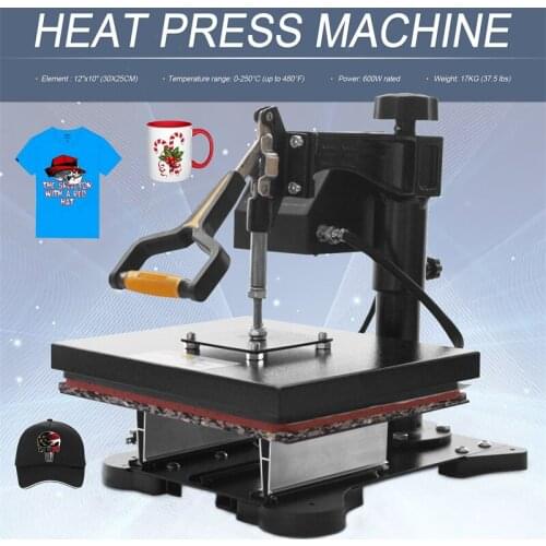 12" x 10" Swing Away Heat Press Machine T-shirt Sublimation Transfer 30 x 25cm Heat Press Machine T-Shirt Digital good