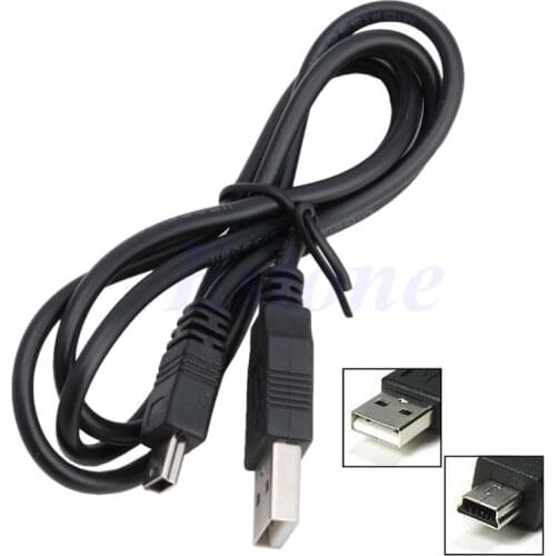 USB 2.0 Male A to Mini 5 Pin B Charger Cord Charging Data Sync Cable Adapter New