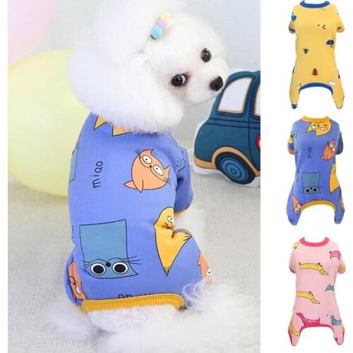 Breathable Stylish Cartoon Pet Puppy Coat Outfits Good Elasticity Pet Costume Round Neck for Small Dogs