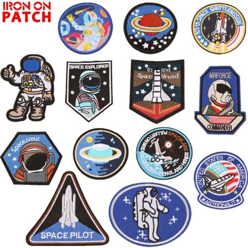 The Known Universe Astronaut Planet Embroidered Patch Stickers Patches For Clothing Shoes Bags Embroidery Patch