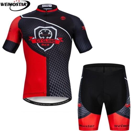 Weimostar Mountain Bike Clothing Summer 2021 Pro Team Cycling Jersey Set Men Road Bicycle Wear Clothes Uniform Cycling Suit