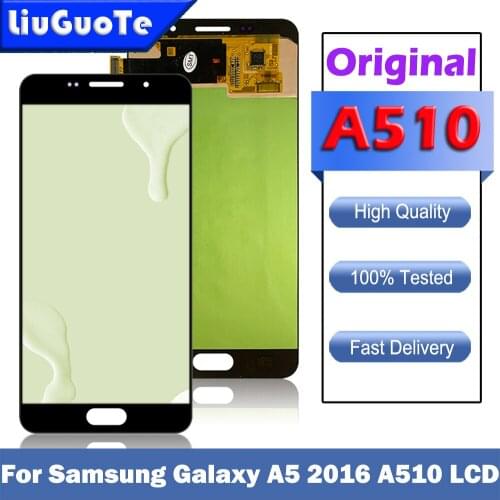 Super AMOLED LCD Display 100% Tested Working Touch Screen Assembly For Samsung Galaxy A5 2016 A510 A510F A510M A510FD A5100 A510
