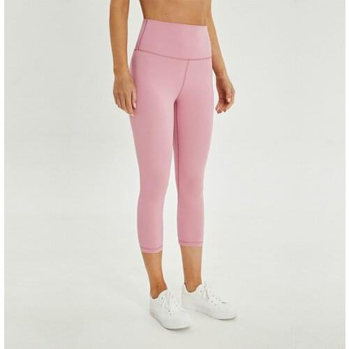 2.0 Buttery-soft Naked-Feel Athletic Fitness Cpari Pants Women Four-way Stretchy Gym Yoga Sport Cropped Tights