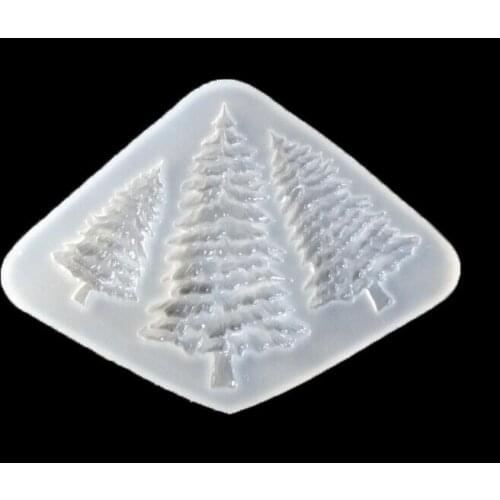 2 Styles Transparent Christmas tree Silicone Mould Jewelry Making Mold craft DIY resin molds for jewelry