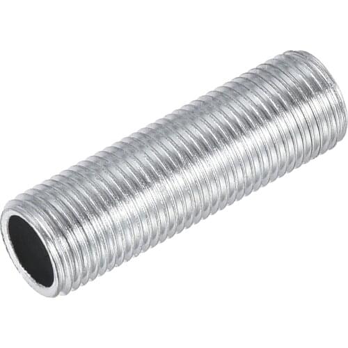 Uxcell Lamp Pipe 1/8IP All Thread 3cm Long Extension Rod Coupling Connector 20 Pcs