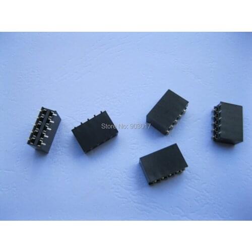 30 pcs SMD SMT Pitch 2.54mm 2x5 10pin Breakable Female Pin Header Double Row Strip Gold Plated