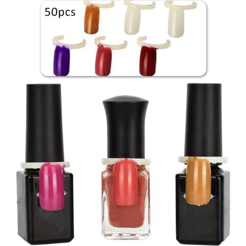 50pcs Beginner Nail Display Frame Nail Display Nail Polish Bottle Nail Display Practice Color Card Manicure Tools