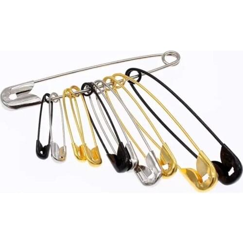 50 Pieces/Lot Safty Pins Multi-Size Clothing Brooch Stainless Steel WomenS Brooch Accessory Semi-Finished Diy Apparel Sewing To