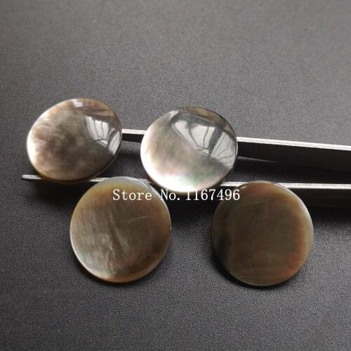60pcs/lot 18mm Nautral Round Cabochon Mother Pearl Shell for DIY Jewelry Round MOP Pearl Shell Beads