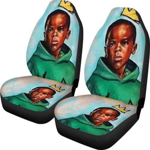 Afro Boys Car Seat Cover Auto Intorior Front Seat Decoration Sheet Cartoon Couples Auto Supplies Place Case