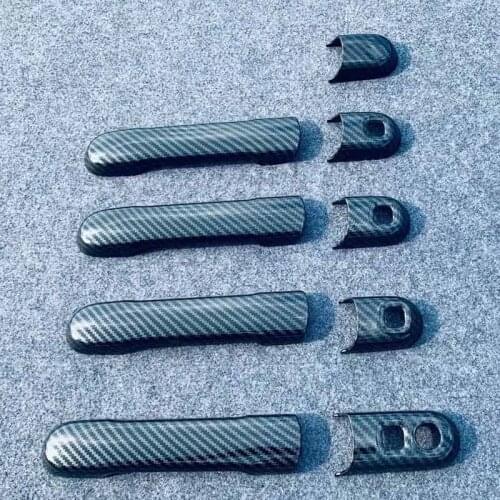 For 2020 2021 Suzuki Solio Car Door Handle Cover Side Door Handle Protector Outer Door Handle Sticker ABS Car Styling Accessory