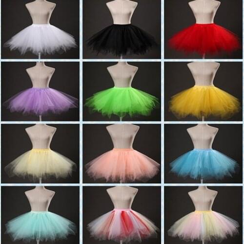 Short Tulle Petticoat Waist Strenchy Layers Tulle Underskirt Adult Women Skirt