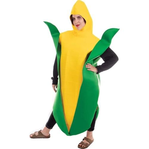 Corn Acting Costume Halloween Adult Costume Male and Female Food Mascot Costume Large-scale Event Performance Costume