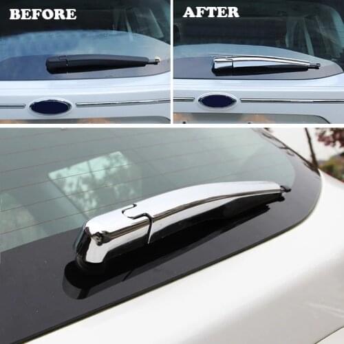 For Ford Kuga Escape 2013 2014 2015 2016 2017 2018 2019 Rear Window Wiper Cover Trims Sticker ABS Chrome Car Styling Accessories