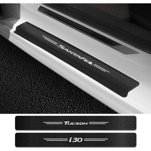 Car Door Sills Stickers For Hyundai Tucson i40 i30 i10 i20 IX35 IX20 Solaris Genesis GDi Auto Threshold Protector Accessories