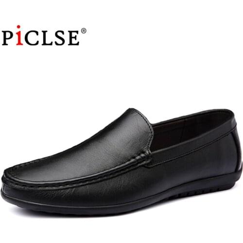 Large Size 46 Genuine Leather shoes Men Loafers Comfortable Casual Leather Shoes For Men Driving shoes Moccasins Men Shoes