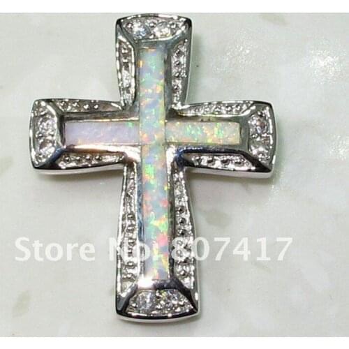 SHUNXUNZE luxury Charm christmas Engagement Wedding pendant women for Jewelry & Accessories gift white opal Rhodium Plated R4046