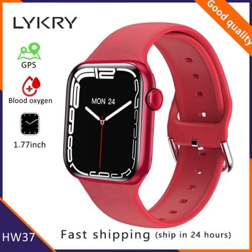 LYKRY IWO7 Smart Watch 1.82 Inch Square Large Screen BT Call Watches ECG Heart Rate Monitor Fitness Tracker For Androis iOS