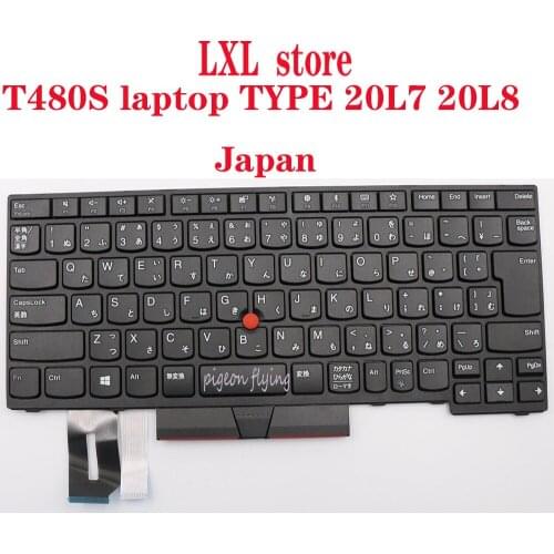 SN20P33060 for ThinkpadT480S laptop keyboard 20L7 20L8 Japan NO-Backlight FRU 01YP270 01YP430 01YP510 01YP350 100% test OK